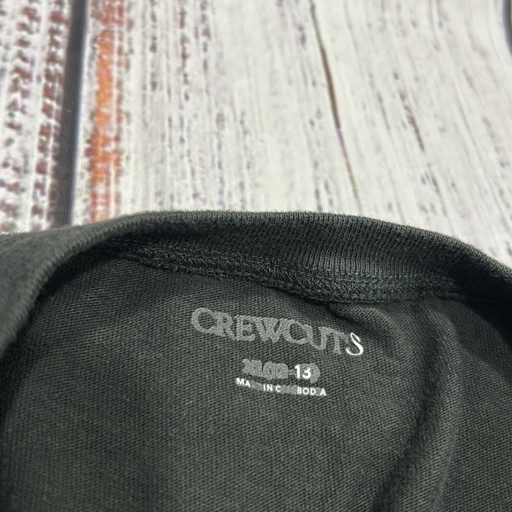 Crewcuts Black Long Sleeve Tee with Silver Bow Accent - Picture 3 of 3